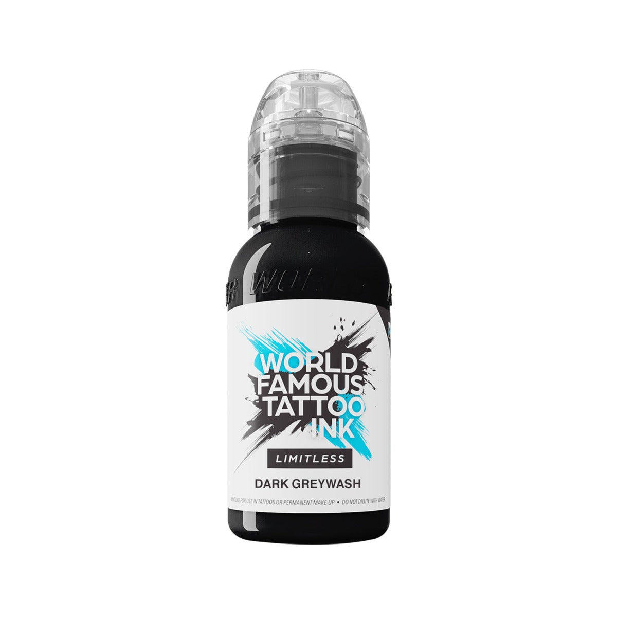 World Famous Limitless Tattoofarbe - Dark grey wash - 30 ml
