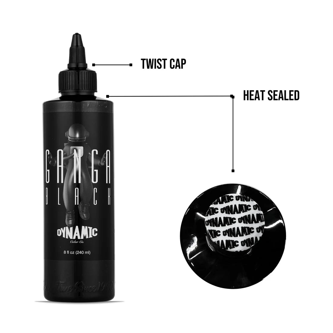 Dynamic Ganga Black Tattoofarbe - 240ml