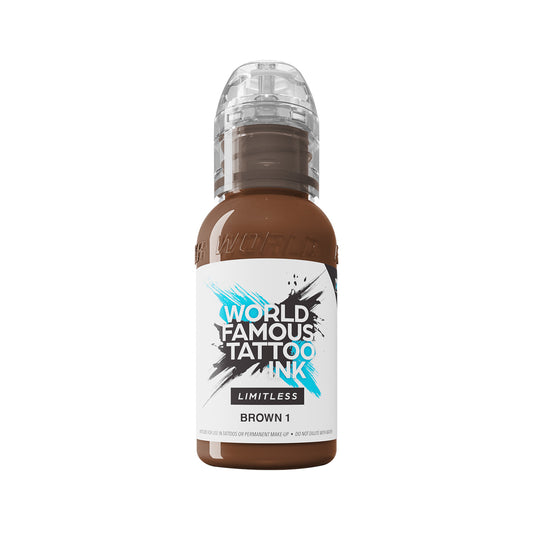 World Famous Limitless Tattoofarbe - Brown 1 - 30 ml