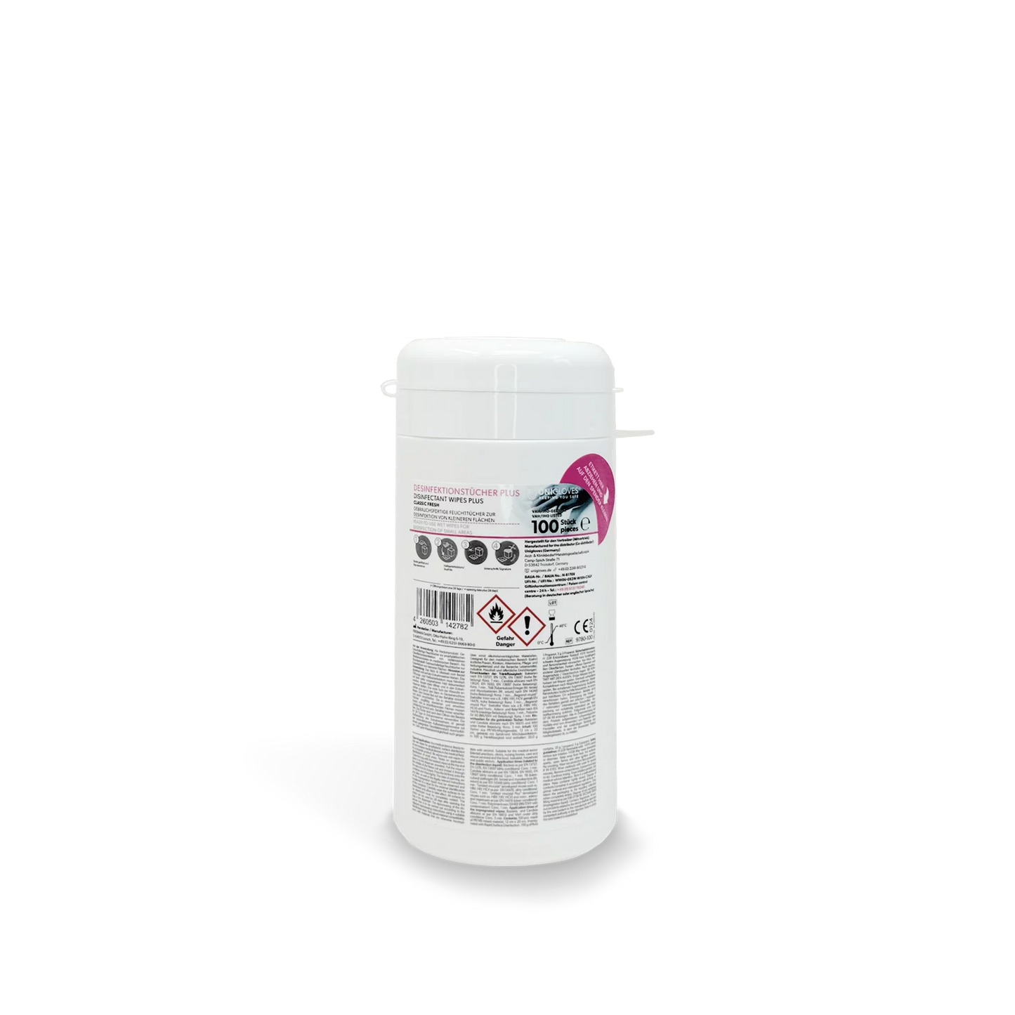 Unigloves Desinfektionstücher Plus - Dose á 100 Stk.