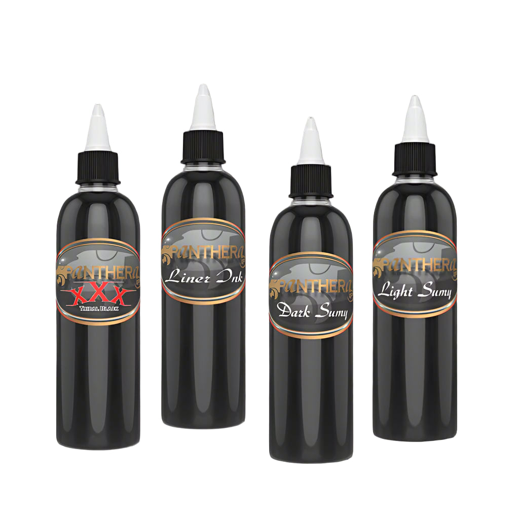 Panthera Ink - Essential Black Set 4x150ml