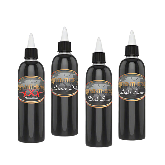 Panthera Ink - Essential Black Set 4x150ml