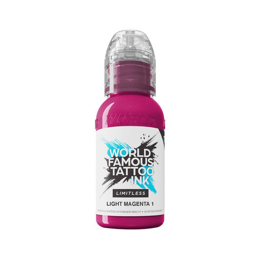 World Famous Limitless Tattoofarbe - Light Magenta 1 - 30 ml